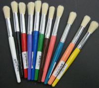 Stubby Brushes with Color Handles